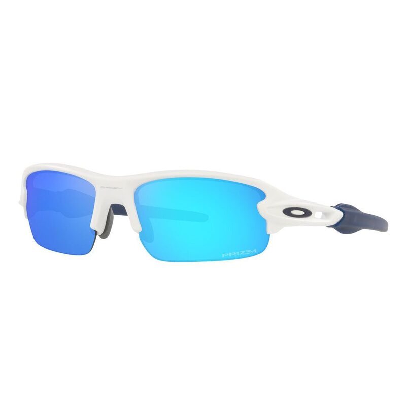 Lunettes vélo enfant Oakley Flak XXS Matte White / Prizm Sapphire