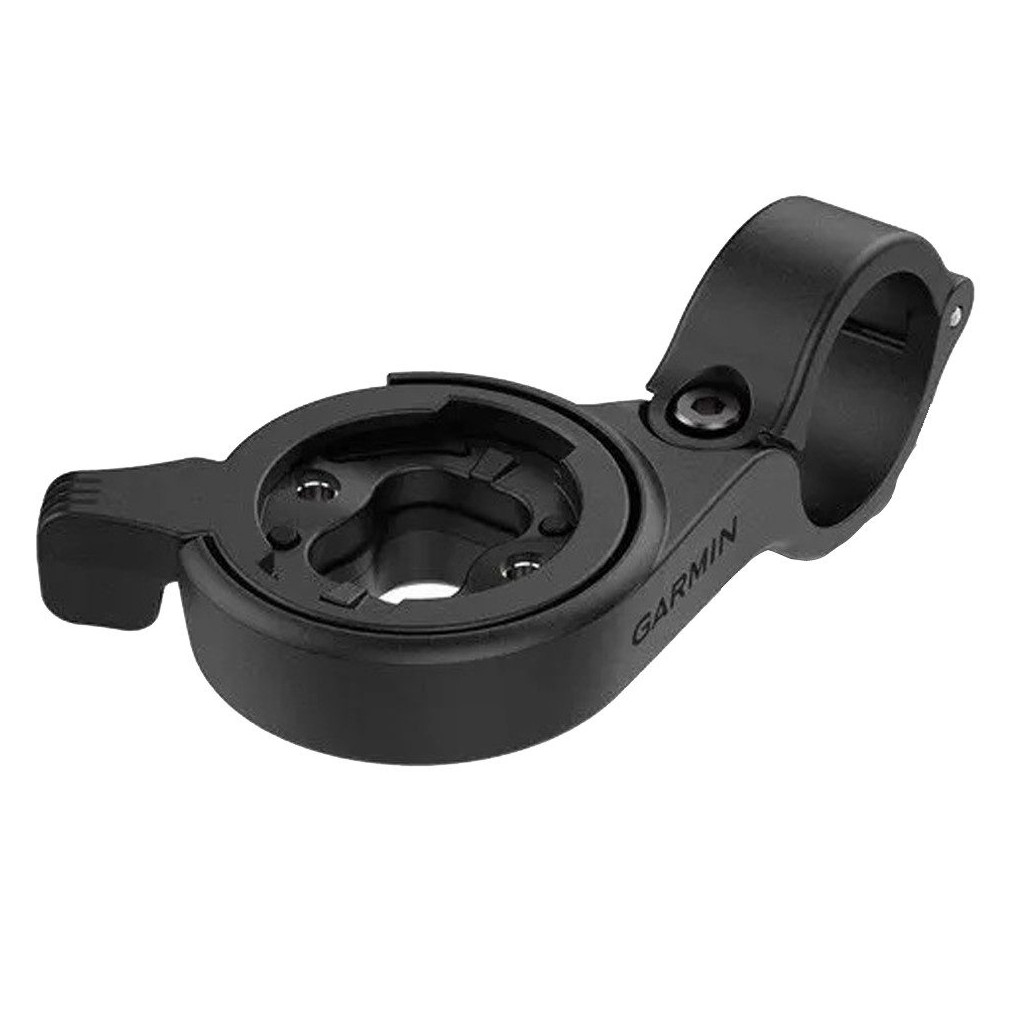 KREMORV Support Vélo Out Front Garmin Edge - Compatible 25/200/500/510/520/530/800/810/820/830/1000/1030, Fixation Tige Léger Aluminium