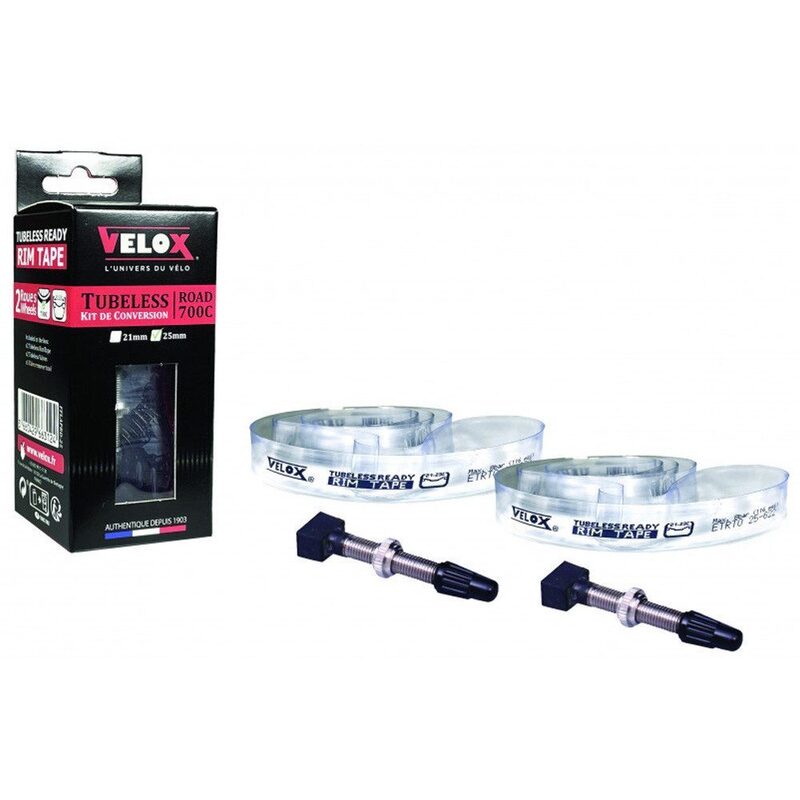 Kit de conversion Tubeless Velox route et Gravel 700C 21 mm Kit de conversion Tubeless Velox route et Gravel 700C 21 mm