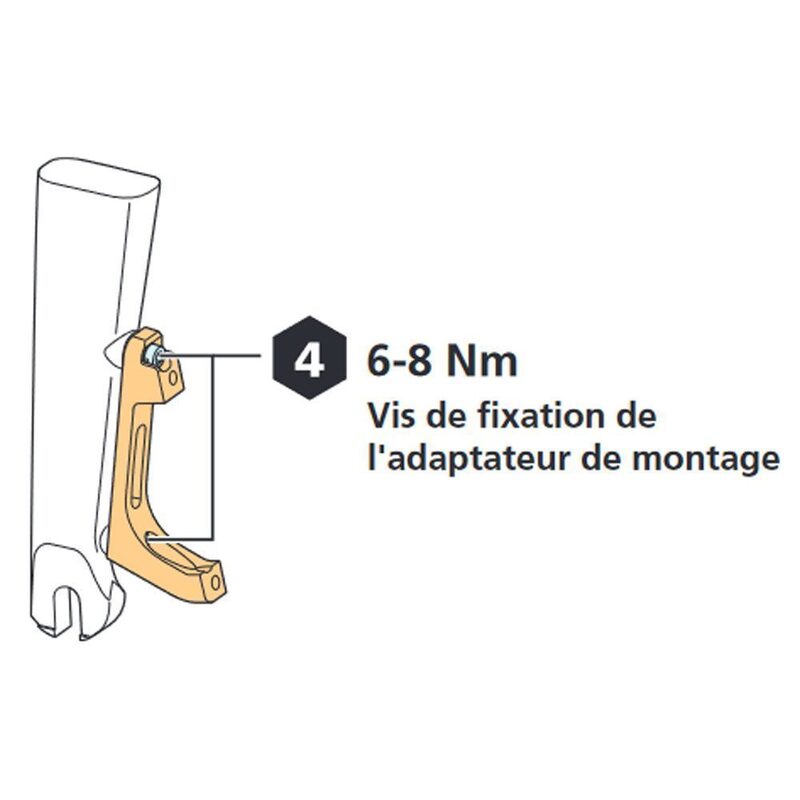 Adaptateur frein à disque Shimano 160mm AV Post/D SM-MA-F160