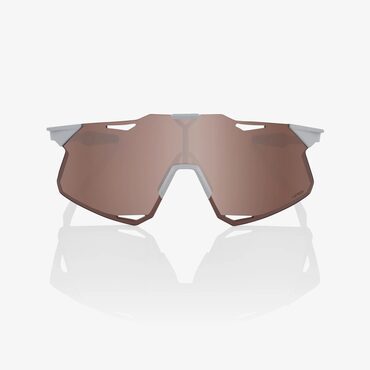 Lunettes Vélo 100% Hypercraft Matte Stone Grey Hiper Crimson Silver Mirror Lens