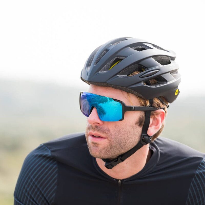 Lunettes vélo BBB Chester MLC Bleu Noir Mat