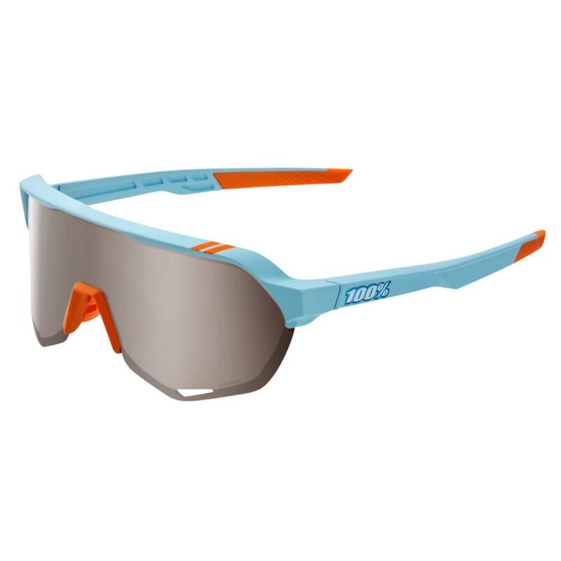 Lunettes vélo 100% S2 - Soft Tact Two Tone - HiPER Silver Mirror Lens