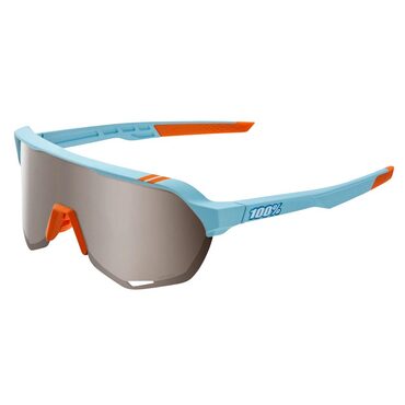 Lunettes vélo 100% S2 - Soft Tact Two Tone - HiPER Silver Mirror Lens