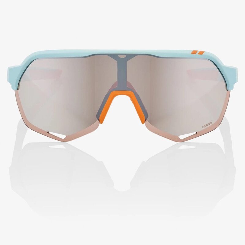 Lunettes vélo 100% S2 - Soft Tact Two Tone - HiPER Silver Mirror Lens