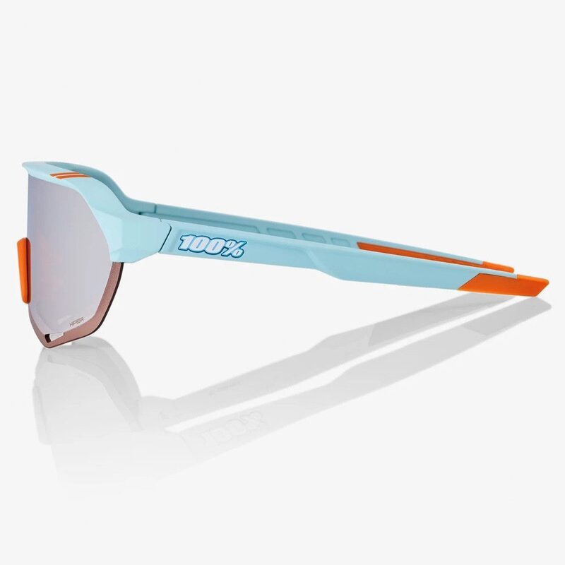 Lunettes vélo 100% S2 - Soft Tact Two Tone - HiPER Silver Mirror Lens