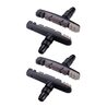 Lot de 4 patins BBB BBS-16T TriStop 3 Couleur