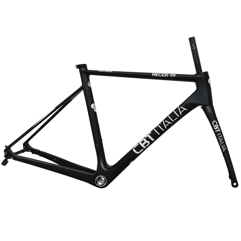 Kit cadre vélo route CBT Italia Necer 99 Disc Grafica Matte Black/White