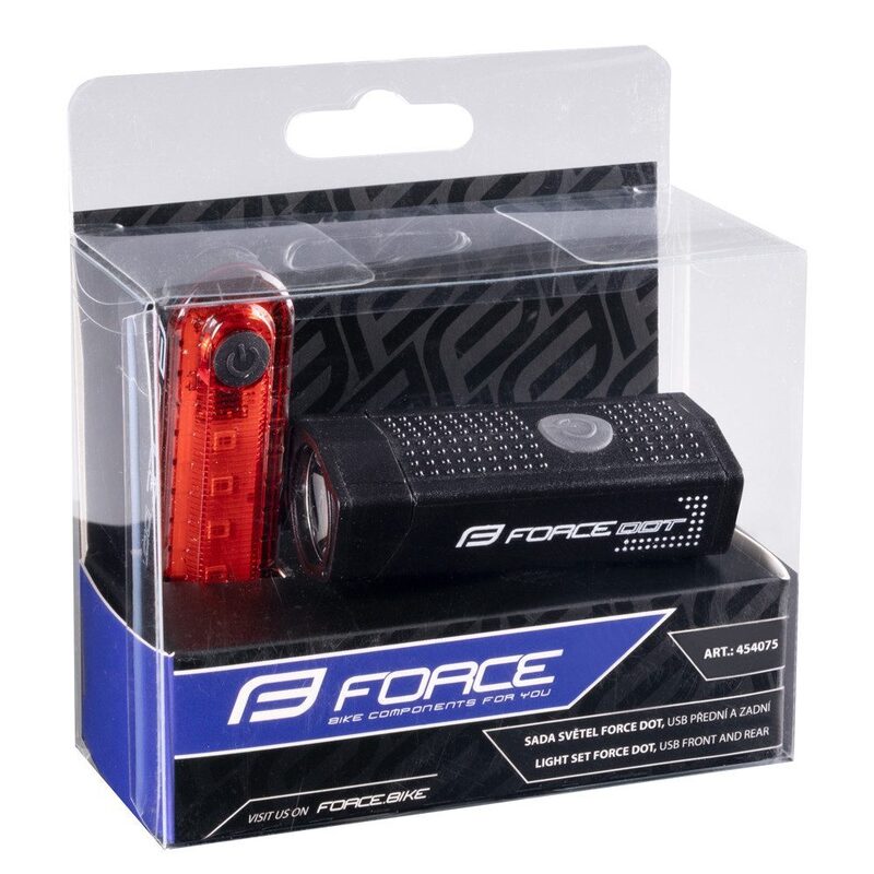 Ensemble d’éclairages avant et arrière Force Set Lights USB Dot