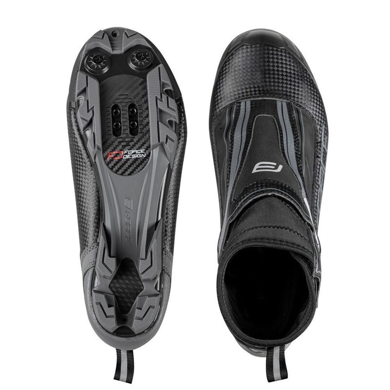 Chaussures VTT Force Shoes Winter MTB Ice 21 protège pied gelé neige froid