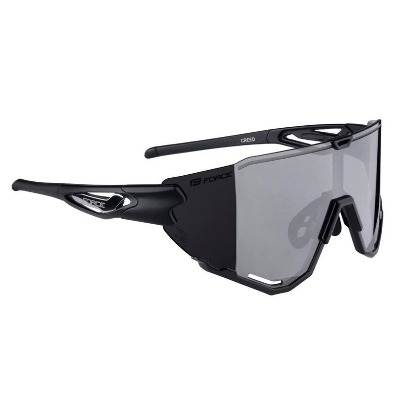 Lunettes vélo Force Creed Black - Black Mirror Lens