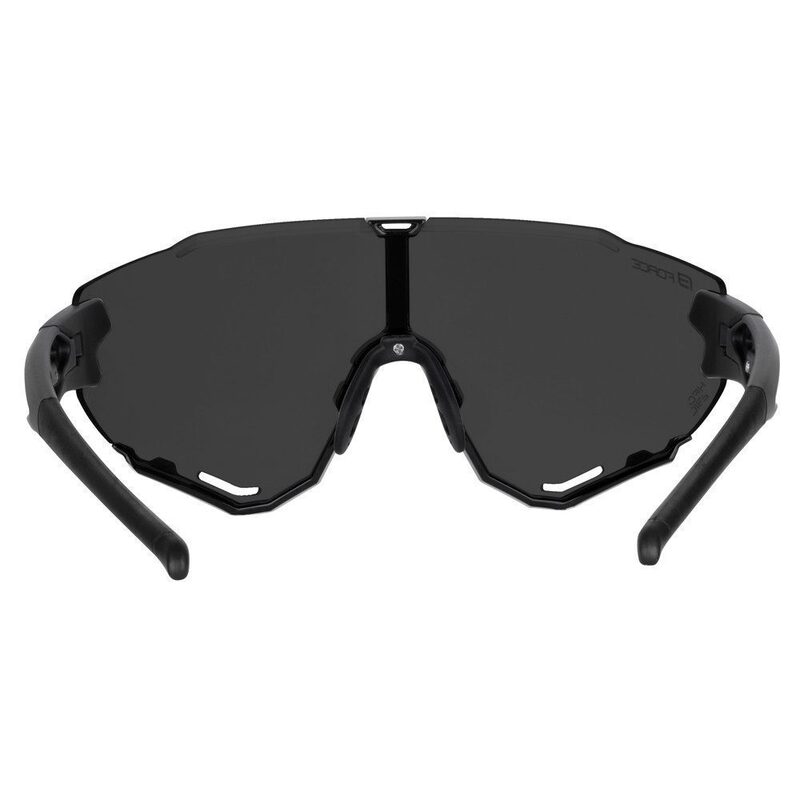Lunettes vélo Force Creed Black - Black Mirror Lens