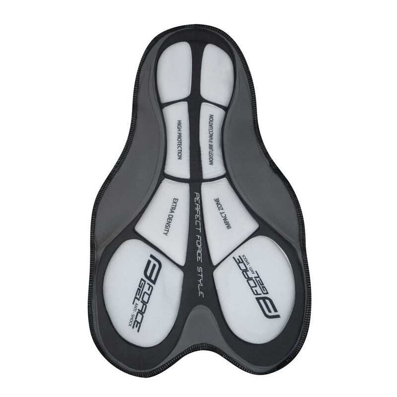 Short VTT Force Blade MTB Black noir rembourrage gel 4 poches