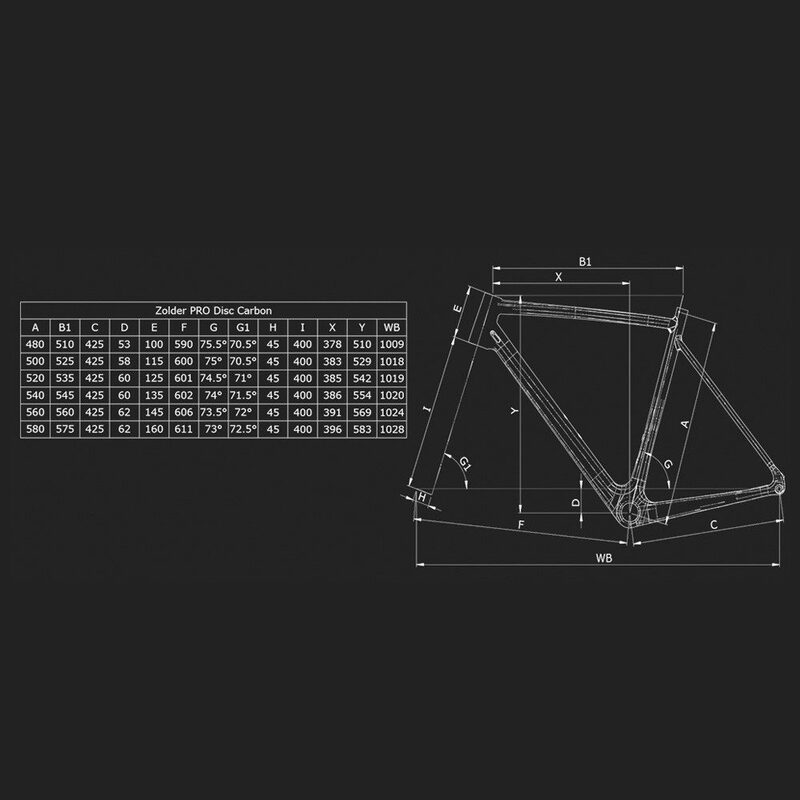 Cyclocross-frameset Bianchi Zolder Pro Z2 Zwart/Paars Rainbow 2023