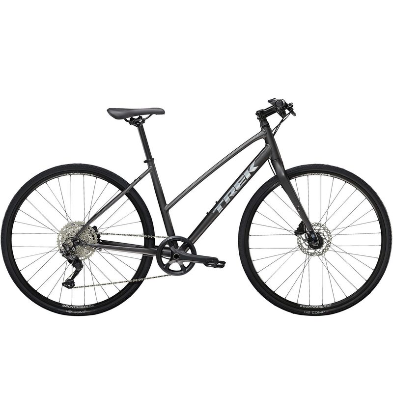 Hybride/stadsfiets Trek FX 3 Disc Stagger Matte Dnister Black