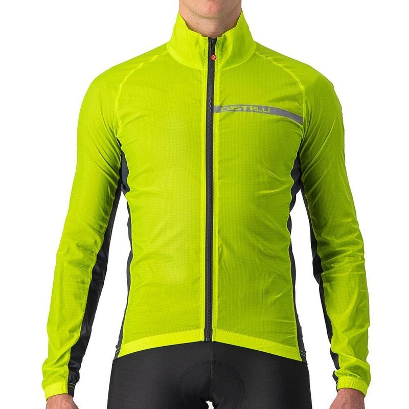 Photo Veste vélo coupe-vent Castelli Squadra Stretch Jacket jaune fluo M