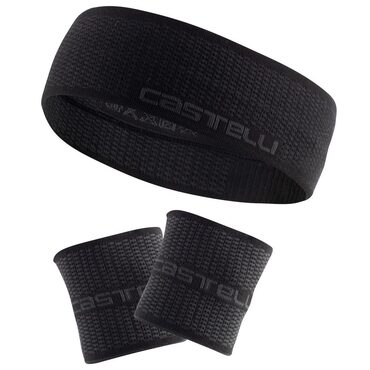 Bandeau vélo Castelli BB 1981 et poignets Castelli Sweat Set