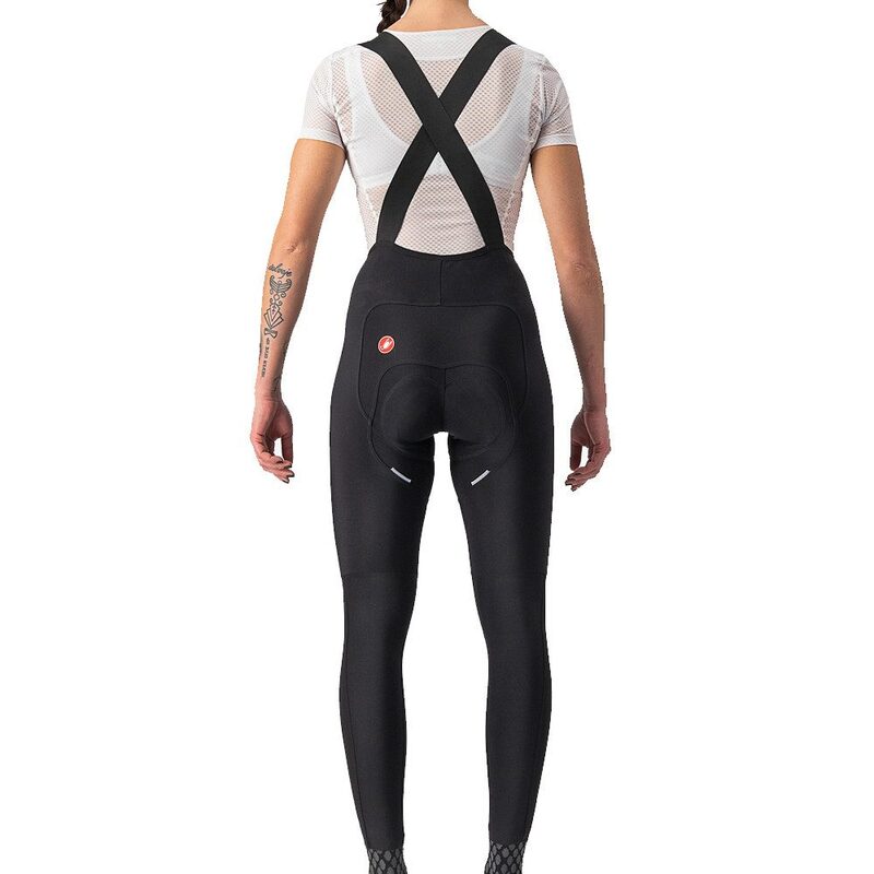 Cuissard vélo long femme avec bretelles Castelli Free Aero RC W DT Bibtight