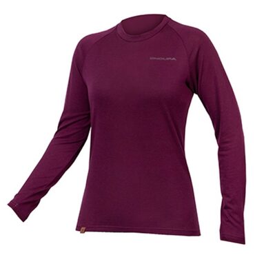 Sous maillot vélo manches longues femme Endura Melange Baabaa