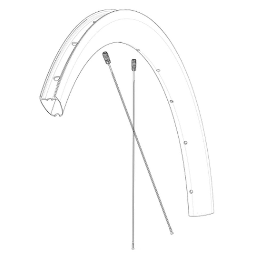 Rayon Roue Kit 12 rayons roue vélo avant/arrière Mavic Cosmic SL 45 Disc
