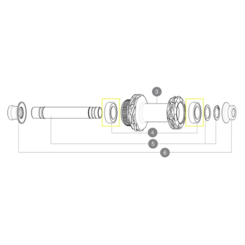Roulements de moyeu roue Mavic Infinity 6902 15x28x7