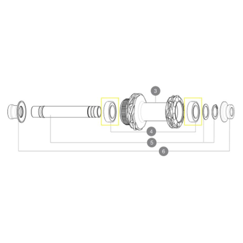 Roulements de moyeu roue avant Mavic Infinity M40129 15x28x7