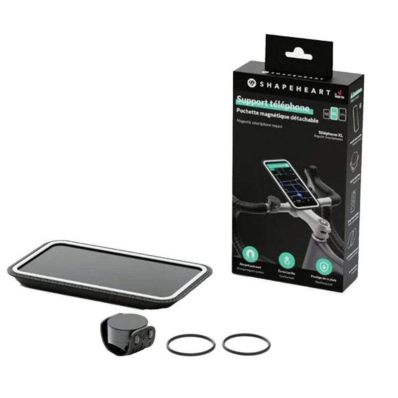 Support téléphone vélo magnétique Shapeheart XL