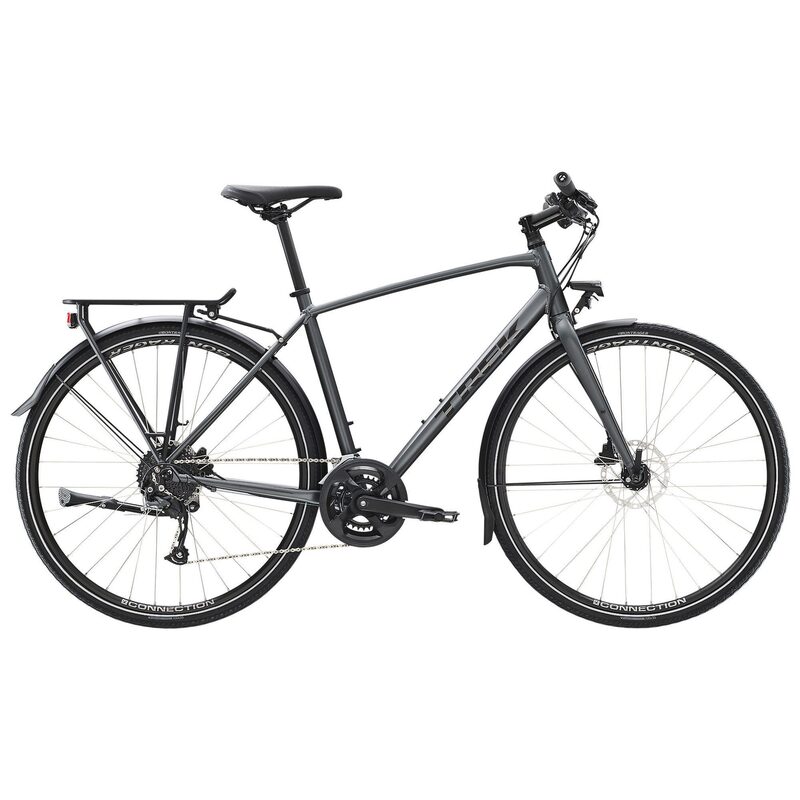 Hybride fiets/stadsfiets Trek FX 2 Disc Equipped Satin Lithium Grey