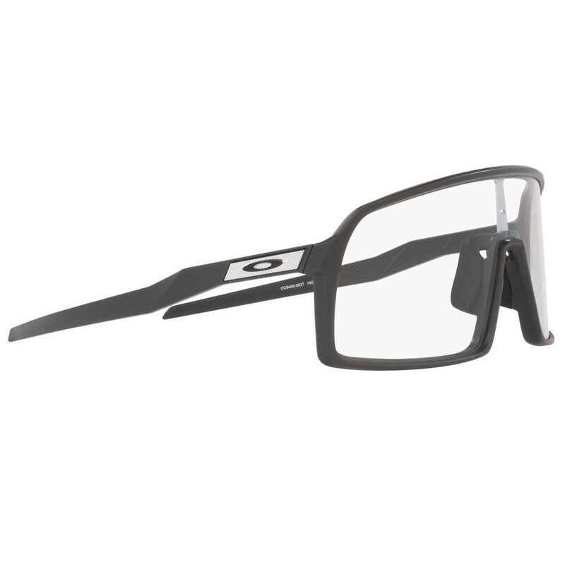 Oakley Sutro Matte Carbon Clear Photocromic fotochromatische fietsbril