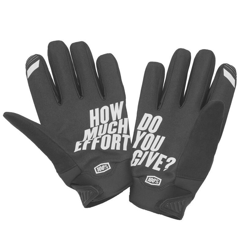 Gants VTT Hiver 100 Brisker Gloves Series noir camo rouge gris