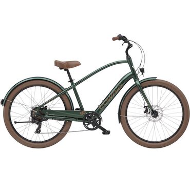 Vélo urbain électrique Electra Townie Go! 7D EQ à col de cygne Evergreen Metallic 2023