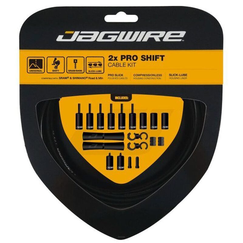 Kit câbles et gaines dérailleurs vélo route et VTT Jagwire Pro Shift Kit