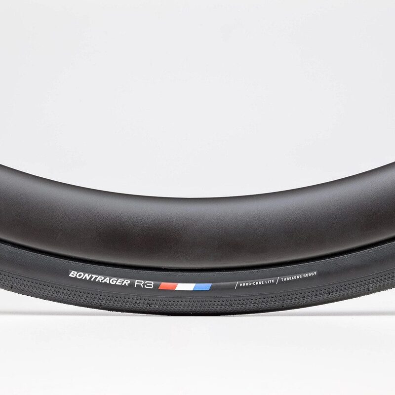Pneu vélo route Bontrager R3 Hard Case Lite Tubeless Ready Black