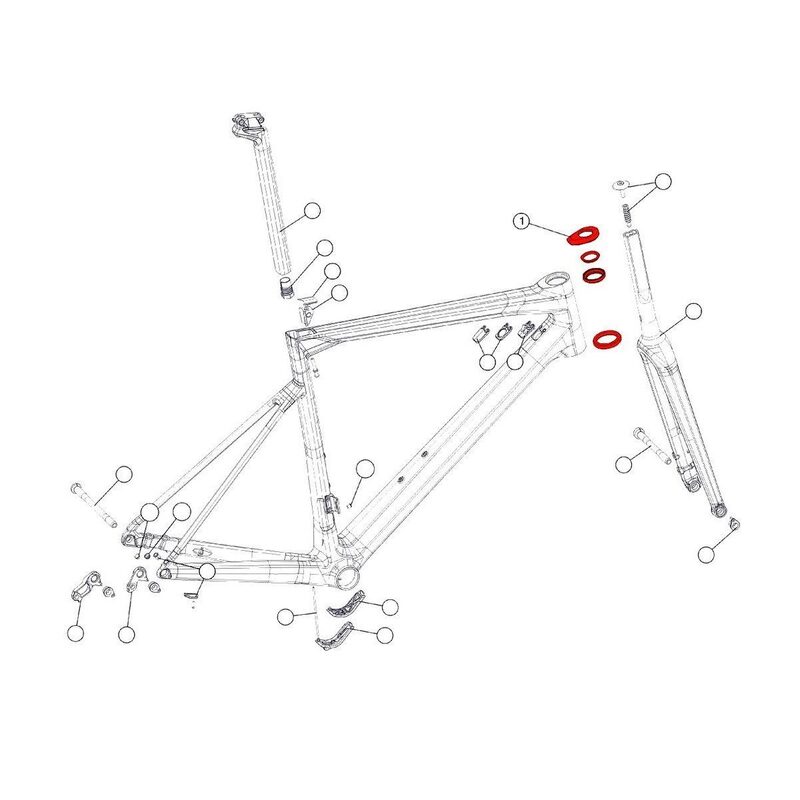 Jeu de direction cadre vélo BMC SLR01 ICS disque
