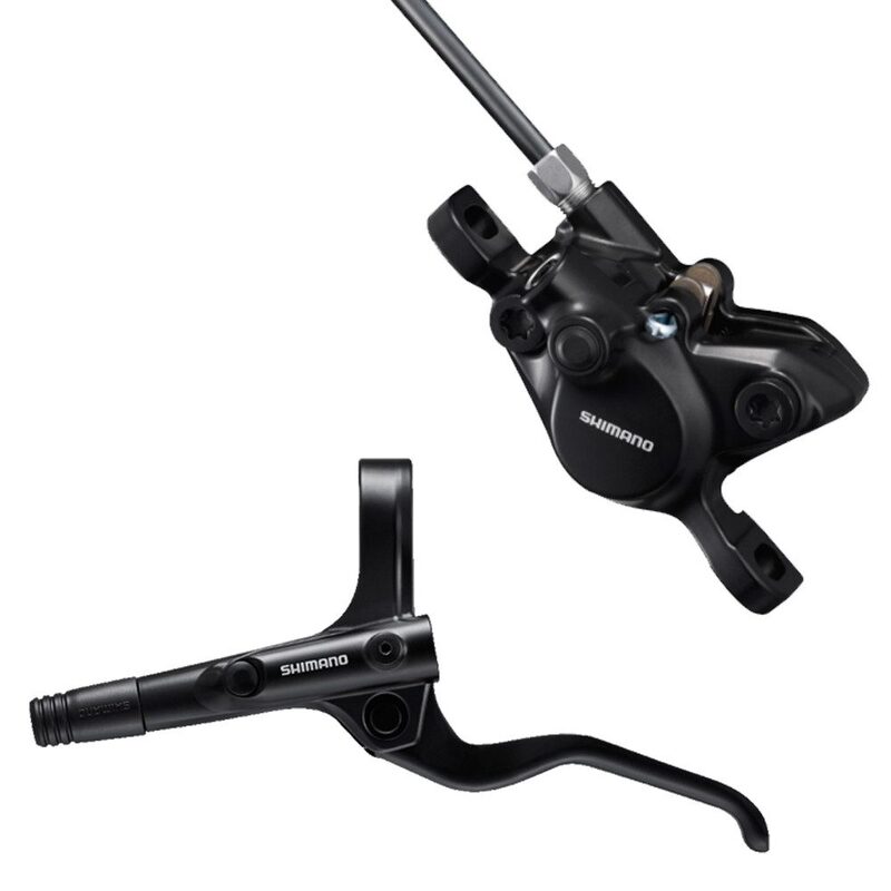 Poignée vélo avec durite et étrier de frein Shimano BL-MT201 L / 1000mm