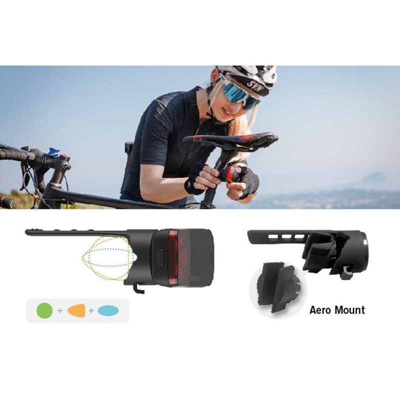 Radar en achterlicht voor fiets Bryton Gardia R300L