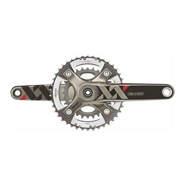 Pédalier VTT Sram XX double plateaux 42/28 175 mm Q-Factor 156 Exposition