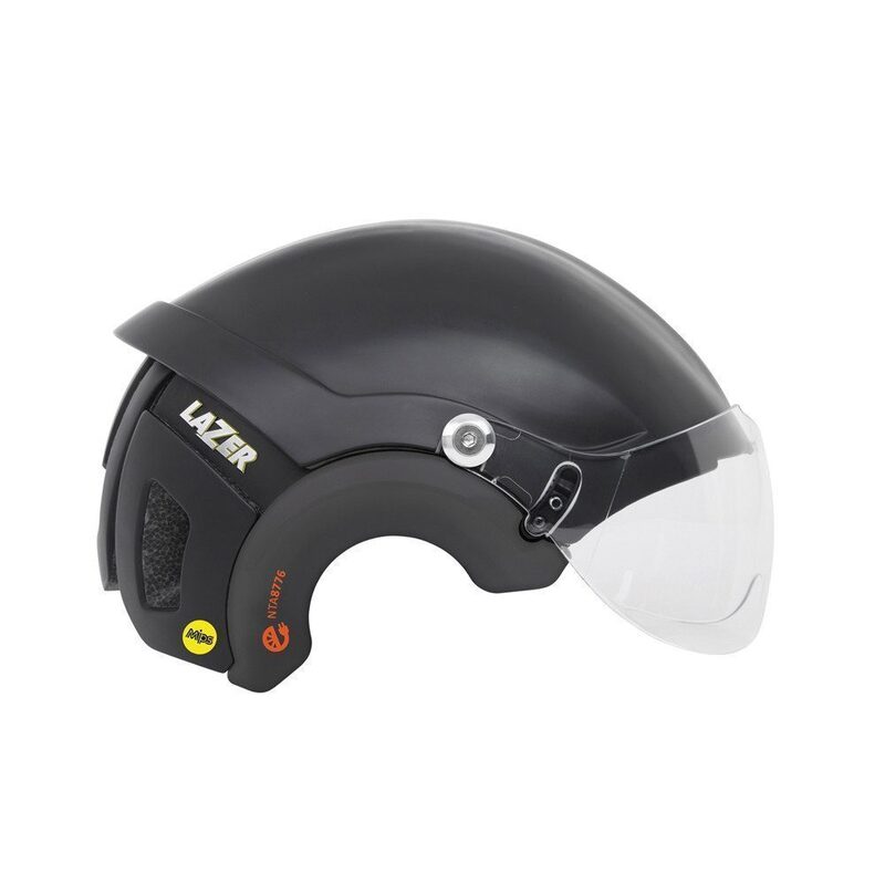 Casque vélo urbain E-bike Lazer Anverz NTA MIPS titane avec LED