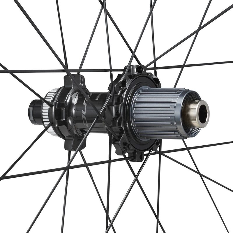 Roue vélo route arrière carbone Shimano WH-R9270-C50-TL-R Disc Tubeless Ready
