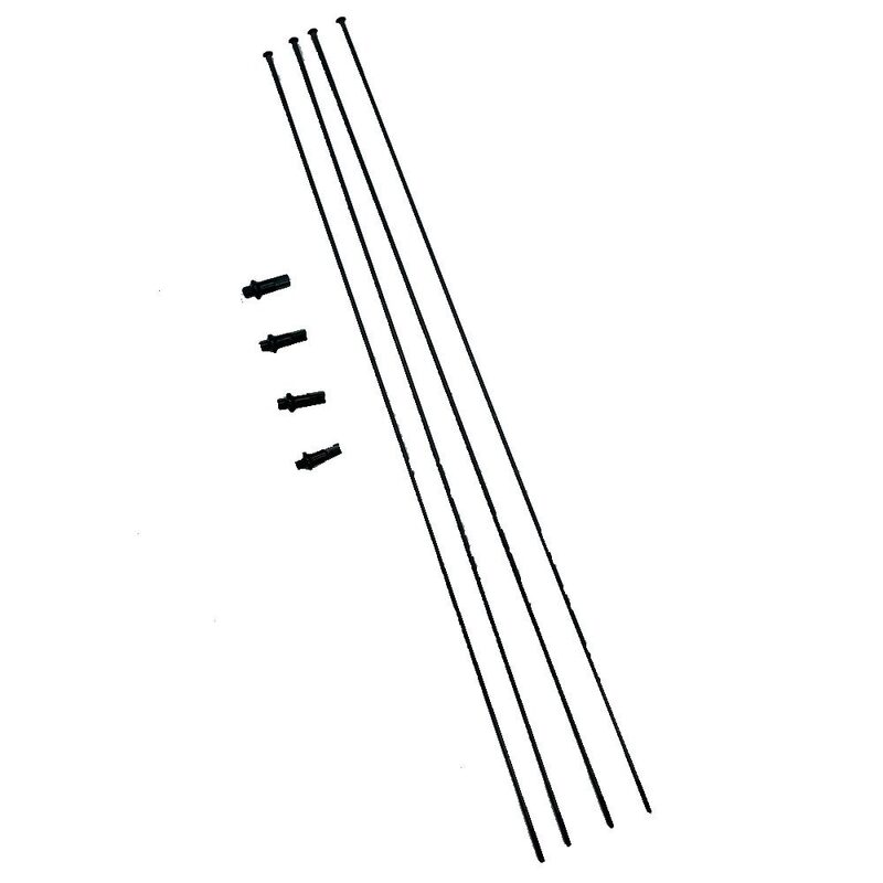 Set van 4 Fulcrum Rapid Red 5 DB-spaken voor het rechter voorwiel / linker achterwiel - RR-018