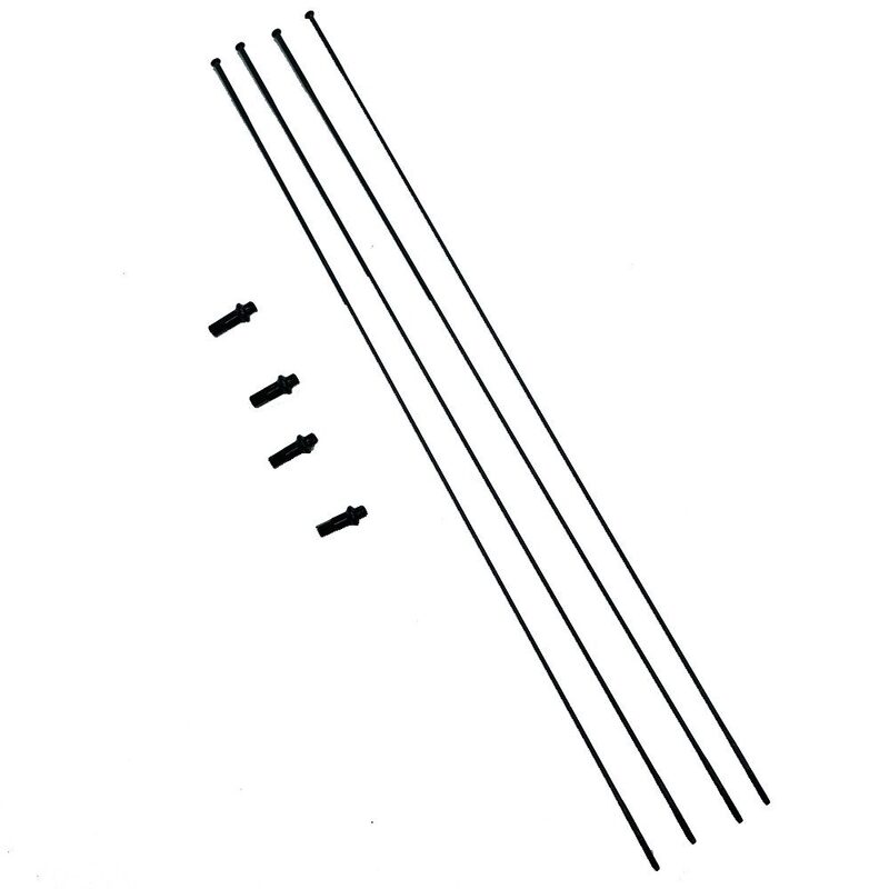 Set van 4 Fulcrum Rapid Red 5 DB-spaken voor het linkervoorwiel / rechterachterwiel - RR-019