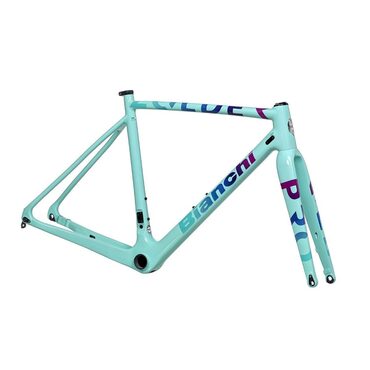 Kit cadre cyclo-cross Bianchi Zolder Pro ZD CelesteCK16 Purple Rainbow