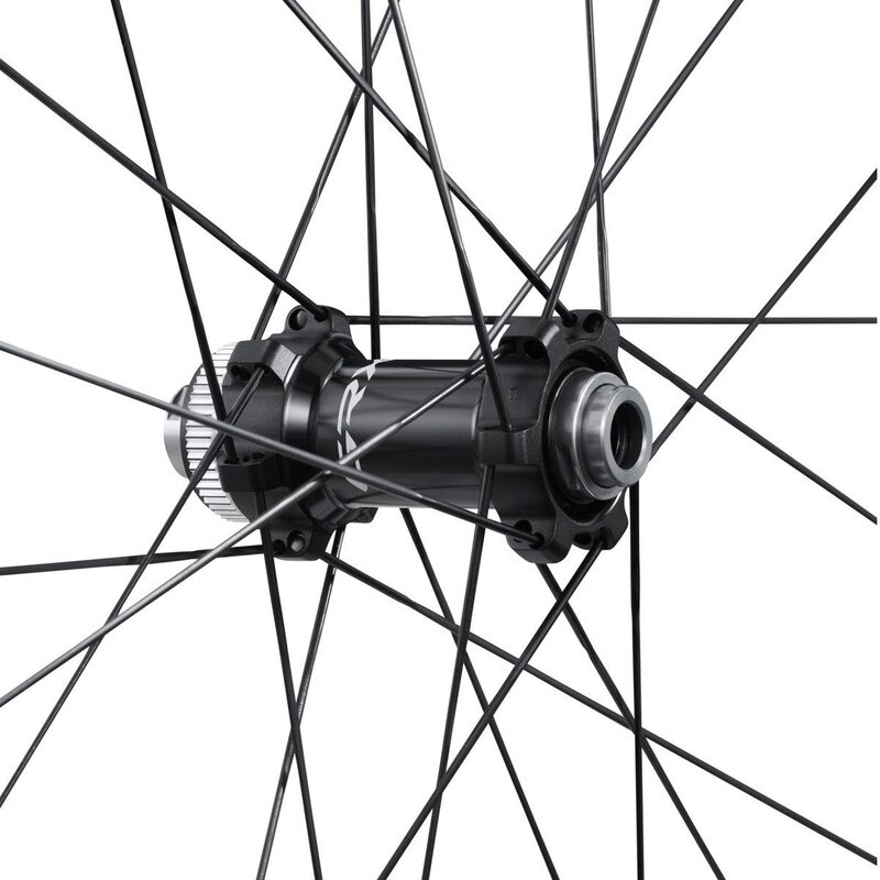 Roue avant vélo Gravel carbone Shimano WH-RX870-TL