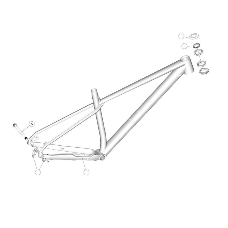 Achteras doorlopend frame mountainbike BMC Twostroke AL 30000706