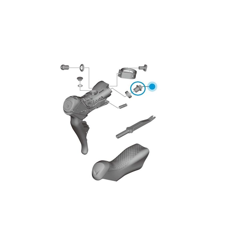 Verbindingsbout met slangbevestiging Shimano BH90 Y8RD02000