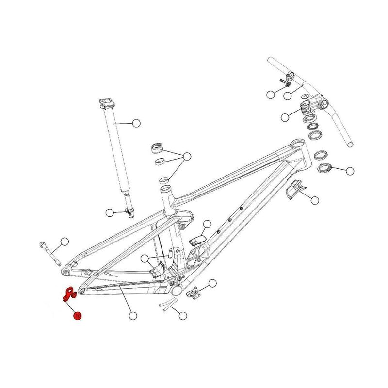 Patte dérailleur BMC Fourstroke - Speedfox et Agonist fixation standard 301701