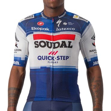 Maillot vélo manches courtes Castelli Climber’s 3.1 Soudal - Quick Step 2023
