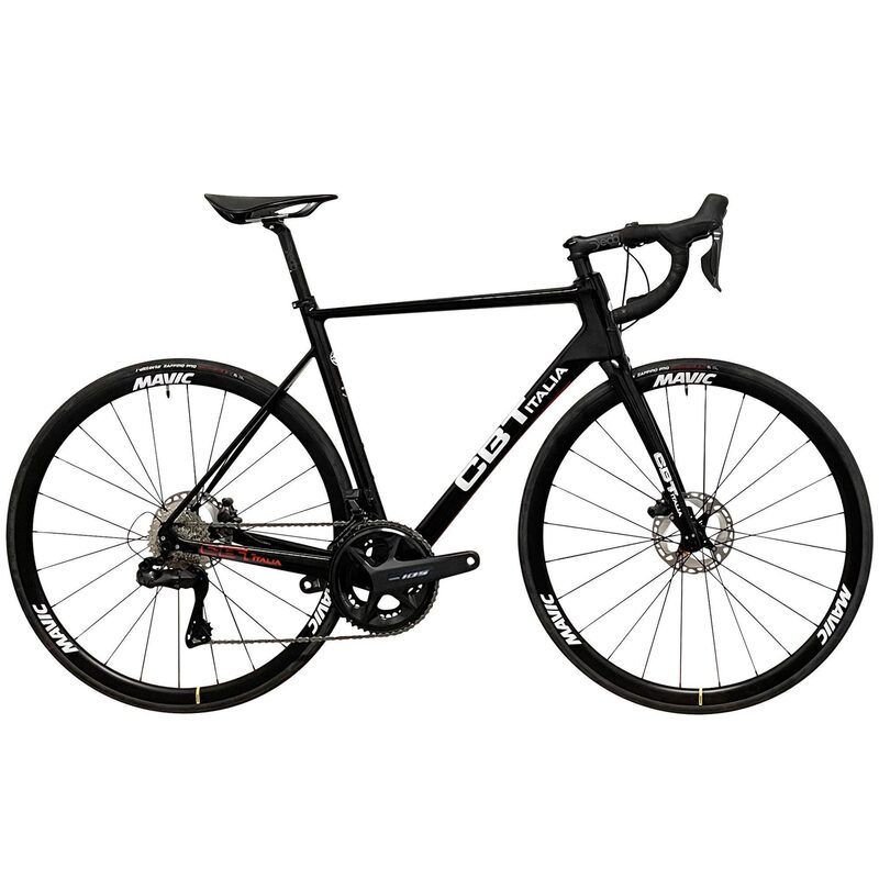 Vélo route CBT Italia Necer Plus Disc Shimano 105 Di2 12v Grafic Rosso 2023