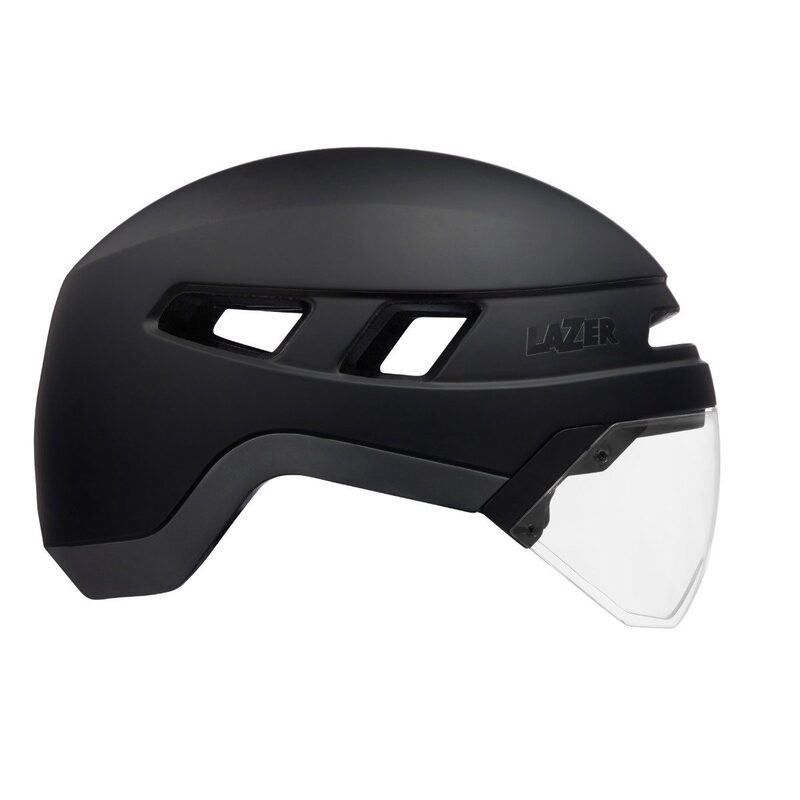 Stads- en elektrische fietshelm Lazer Urbanize NTA mat met led