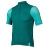 Endura FS260 2025 fiets shirt met korte mouwen, groen/rood, gebreid